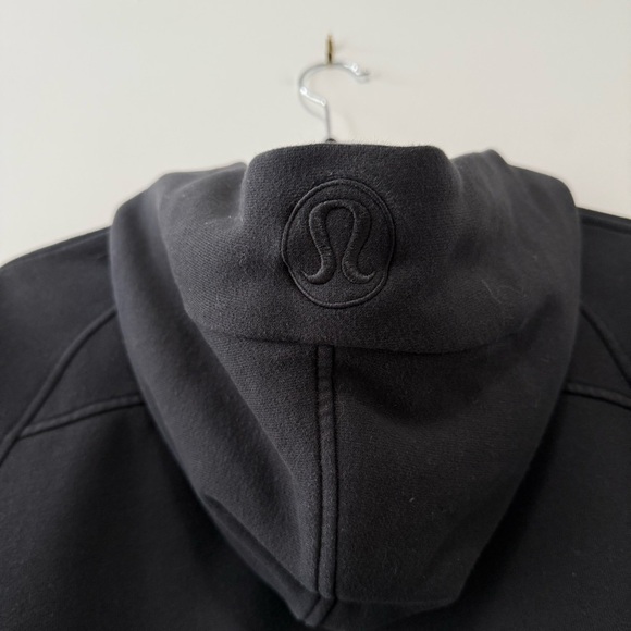 Lululemon Scuba Oversized Half-Zip Hoodie Black Cotton Fleece Sz M/L - Picture 10 of 15